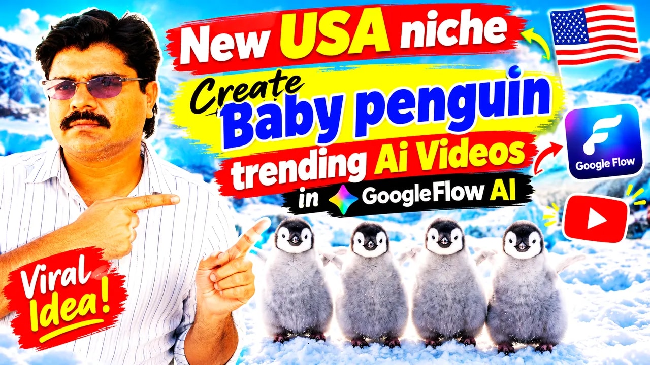 New USA niche | create Baby penguin trending Ai Videos in LumeFlow AI🔥